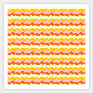 Colorful Liquid Retro Repeated Pattern Sticker